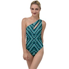 Fabric Sage Grey To One Side Swimsuit