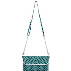 Fabric Sage Grey Mini Crossbody Handbag