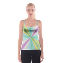 Background Burst Abstract Color Spaghetti Strap Top