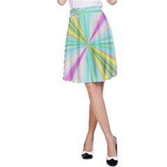 Background Burst Abstract Color A-line Skirt