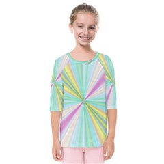 Background Burst Abstract Color Kids  Quarter Sleeve Raglan Tee