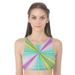 Background Burst Abstract Color Tank Bikini Top by HermanTelo