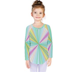 Background Burst Abstract Color Kids  Long Sleeve Tee