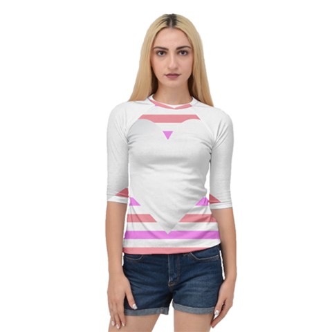 Love Heart Valentine S Day Quarter Sleeve Raglan Tee by HermanTelo