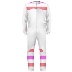 Love Heart Valentine S Day Onepiece Jumpsuit (men)  by HermanTelo