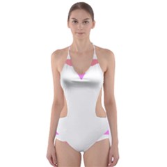 Love Heart Valentine S Day Cut-out One Piece Swimsuit