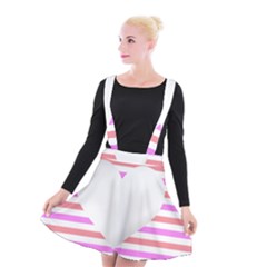 Love Heart Valentine S Day Suspender Skater Skirt