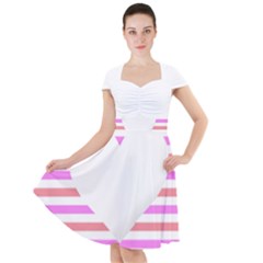 Love Heart Valentine S Day Cap Sleeve Midi Dress