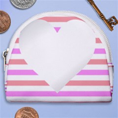 Love Heart Valentine S Day Horseshoe Style Canvas Pouch