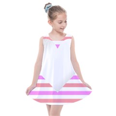 Love Heart Valentine S Day Kids  Summer Dress by HermanTelo