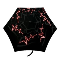 Music Wallpaper Heartbeat Melody Mini Folding Umbrellas