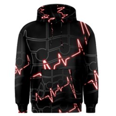 Music Wallpaper Heartbeat Melody Men s Pullover Hoodie