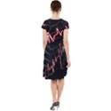 Music Wallpaper Heartbeat Melody Cap Sleeve Midi Dress View2