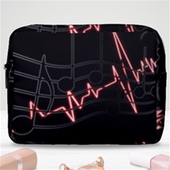 Music Wallpaper Heartbeat Melody Make Up Pouch (Large)