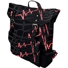 Music Wallpaper Heartbeat Melody Buckle Up Backpack