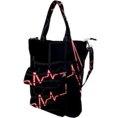 Music Wallpaper Heartbeat Melody Shoulder Tote Bag