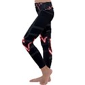 Music Wallpaper Heartbeat Melody Kids  Lightweight Velour Classic Yoga Leggings View2