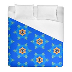 Pattern Backgrounds Blue Star Duvet Cover (full/ Double Size)