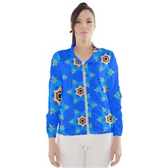 Pattern Backgrounds Blue Star Women s Windbreaker by HermanTelo