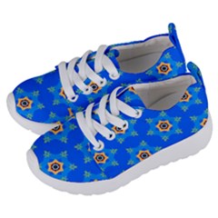 Pattern Backgrounds Blue Star Kids  Lightweight Sports Shoes