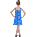 Pattern Backgrounds Blue Star Kids  Overall Dress View2