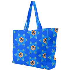 Pattern Backgrounds Blue Star Simple Shoulder Bag