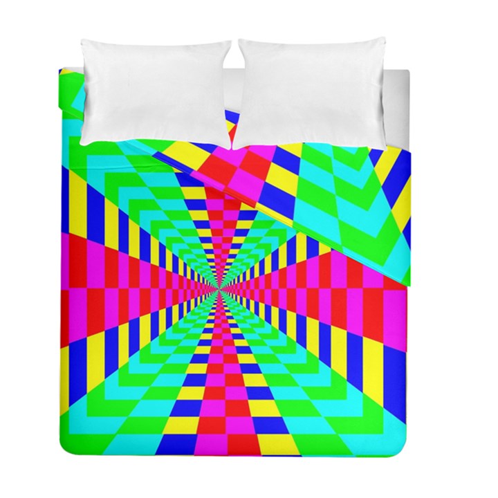 Maze Rainbow Vortex Duvet Cover Double Side (Full/ Double Size)