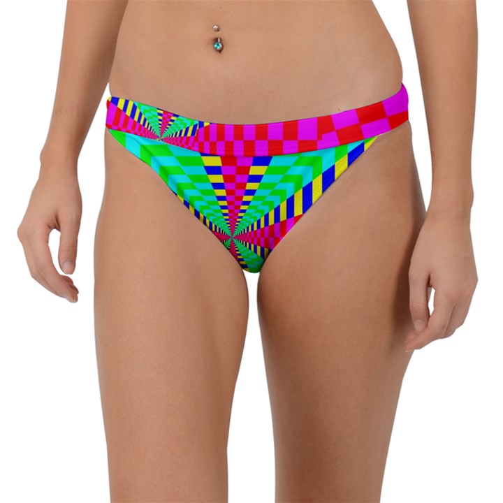 Maze Rainbow Vortex Band Bikini Bottom