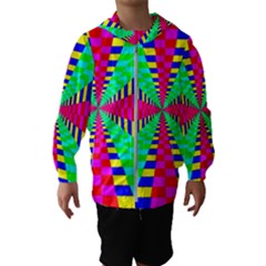 Maze Rainbow Vortex Kids  Hooded Windbreaker