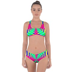 Maze Rainbow Vortex Criss Cross Bikini Set