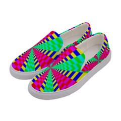 Maze Rainbow Vortex Women s Canvas Slip Ons