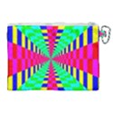 Maze Rainbow Vortex Canvas Cosmetic Bag (XL) View2