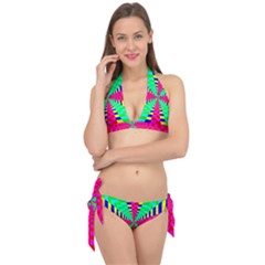 Maze Rainbow Vortex Tie It Up Bikini Set