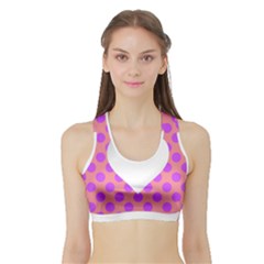 Love Heart Valentine Sports Bra With Border