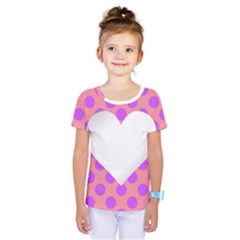 Love Heart Valentine Kids  One Piece Tee