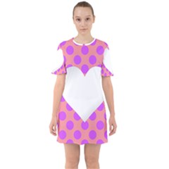 Love Heart Valentine Sixties Short Sleeve Mini Dress