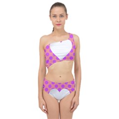 Love Heart Valentine Spliced Up Two Piece Swimsuit by HermanTelo