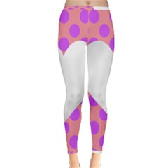 Love Heart Valentine Inside Out Leggings