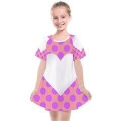 Love Heart Valentine Kids  Smock Dress by HermanTelo