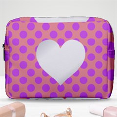 Love Heart Valentine Make Up Pouch (large)