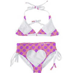 Love Heart Valentine Kids  Classic Bikini Set