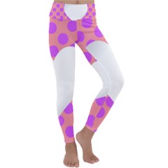 Love Heart Valentine Kids  Lightweight Velour Classic Yoga Leggings