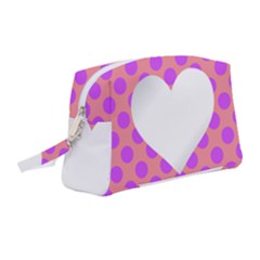 Love Heart Valentine Wristlet Pouch Bag (medium)