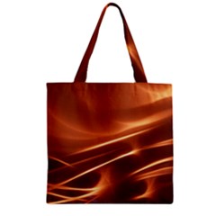 Light Rays Aurora Zipper Grocery Tote Bag