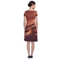 Light Rays Aurora Short Sleeve Front Wrap Dress View2