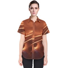 Light Rays Aurora Women s Short Sleeve Shirt