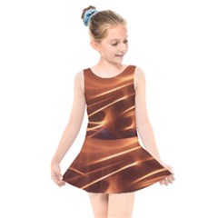 Light Rays Aurora Kids  Skater Dress Swimsuit by HermanTelo