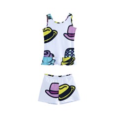 Hat Dress Elegance Kids  Boyleg Swimsuit