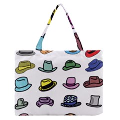 Hat Dress Elegance Zipper Medium Tote Bag