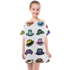 Hat Dress Elegance Kids  One Piece Chiffon Dress